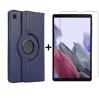 Produktbild von 2in1 Tablet Set für Samsung Galaxy Tab A7 Lite 2021 SM-T220 SM-T225 8.7 Zoll mit Magnet Cover Auto Sleep/Wake Ruhemodus + Schutzfolie Hülle Smart Case Hartglas