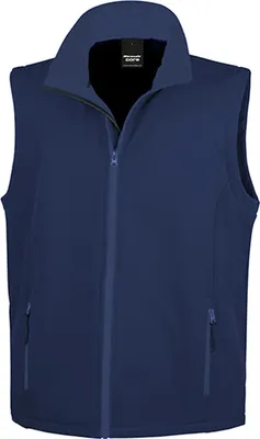 Image de Result Core R232M | Bodywarmer Soft Shell pour homme / Imperméable, respirant - Couleur : Navy/Navy - Taille : XXL