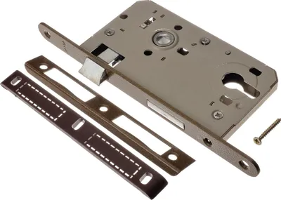 Image de Serrure de porte de chambre Serrure à encastrer PZ DIN-droite 72/55 mm Z214