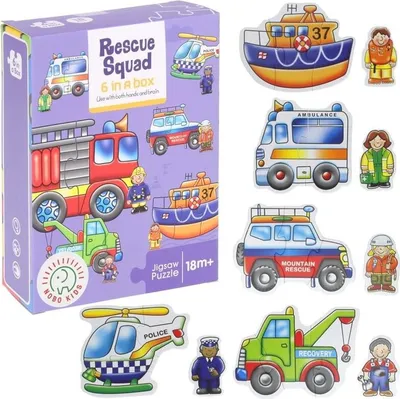 Produktbild von Rettungsfahrzeuge Puzzle-Set für Kinder ab 3 Jahren