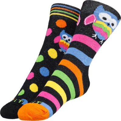 Immagine prodotto di Calzini per bambini Gufo - 25-29 - Nero,Rosa,Blu,Verde,Giallo