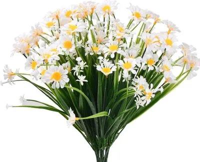 Produktbild von Famanu Kunstblumen Set 4 Stück - Kunstmadeliefjes in Grün