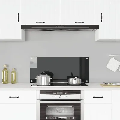 Produktbild von Möbel Küchenrückwand Schwarz 90x40 cm Hartglas - Hamburgerpressen &44796