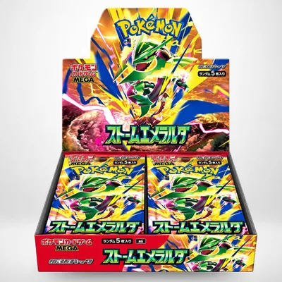 Zdjęcie produktu dla Pokémon Display Storm Emeralda M6, japońska wersja, 30 boosterów, 150 kart
