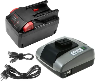 Produktbild von Trade-Shop 2in1 Set: Li-Ion Akku 28V / 3000mAh + Ladegerät mit USB kompatibel mit Würth 0700956730, BS 28-A Combi, 28V Akku, Master H 28-MA