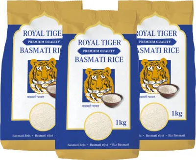 Produktbild von Royal Tiger Basmatireis, 3x 1kg, Basmati-Reis, Langkornreis aus Pakistan