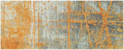 Produktbild von wash+dry RUSTIC, Dekorative Fußmatte, Drinnen, Rechteckig, Grau, Orange, Muster, 1400 mm
