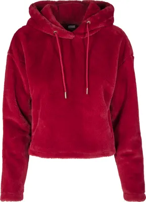Produktbild von Urban Classics Ladies - Oversize Teddy Hoody burgundy - M