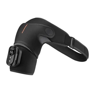 Produktbild von 3-in-1 Schulterheizmassagegerät mit Fernbedienung, 3 Heizstufen, 3 Vibrationsmodi, 5000mAh Akku, tragbar, tiefenwirksame Muskelentspannung