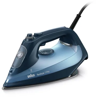 Zdjęcie produktu dla Braun TexStyle 7 Pro SI7160BL, Żelazko parowe, SteamGlide Advanced, 2 m, 250 g/min, Czarny, 50 g/min
