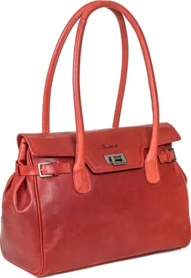 Produktbild von Benthill Damen Handtasche Echt-Leder | Henkeltasche aus weichem hochwertigem Rindsleder | Vintage Fashion Bag Beutel Shopper | Schultertasche