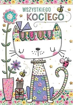 Image de Carnet A5 Printemps - Chat avec une enveloppe colorée