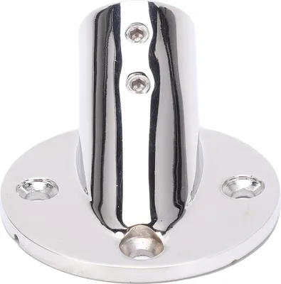 Immagine prodotto di Raccordi per corrimano per imbarcazioni, acciaio inox, tubo a 30 gradi, base rotonda, accessori per corrimano, 22 mm/0,9 pollici
