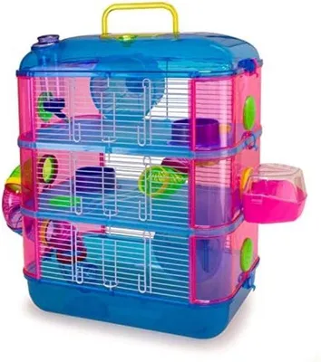 Obrázok produktu pre Klietka pre škrečka - Klietka pre škrečka - Podstielka pre škrečka - 20,8 x 28,8 x 41,8 cm - Farebná