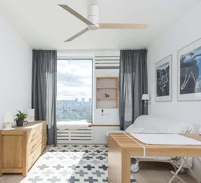 Produktbild von ventyly HYBRID Deckenventilator weiß/Esche IOT