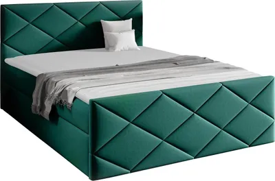 Produktbild von MIRJAN24 Boxspringbett Herkules, Ehebett mit zwei Bettkästen, Doppelbett, Stilvoll Schlafzimmer (Kameleon 37, Größe: 160x200 cm)
