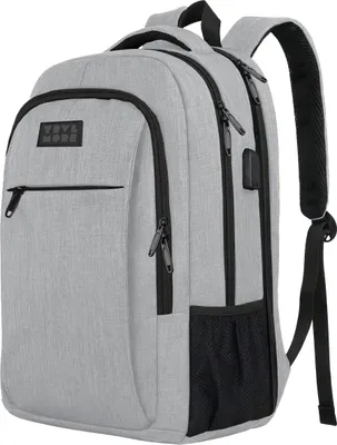 Produktbild von TRVLMORE 36L Rucksack - Rucksack mit 17,3 Zoll Laptopfach - Schulrucksack - Spritzwassergeschützt - Herren und Damen - Jungen und Mädchen - Grau