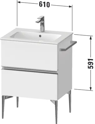Produktbild von DURAVIT SV46430BD550000 Sivida WTU 610x591x477mm, f. Bodenst.