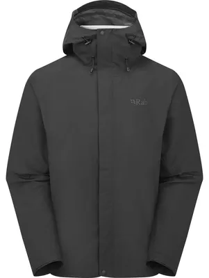 Produktbild von Rab Herren Outdoorjacke Downpour Jacket Schwarz S
