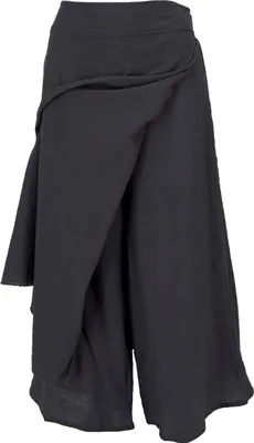 Produktbild von Ethno Hosenrock, Boho Maxirock, Sommerrock - Schwarz, Damen, Baumwolle, Größe: M/L