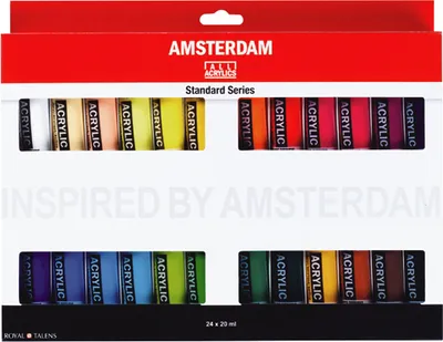 Produktbild von ROYAL TALENS Acrylfarbe AMSTERDAM Introset III 24 x 20 ml