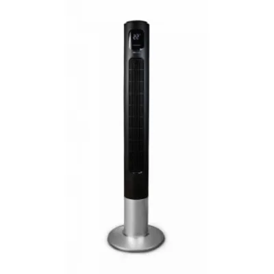 Immagine prodotto di Air Naturel FANT0002, ventilatore da pavimento verticale, colore nero, ideale per ambienti fino a 20 m², con una portata d'aria di 455 m³/h e un livello di rumorosità di 57,4 dB