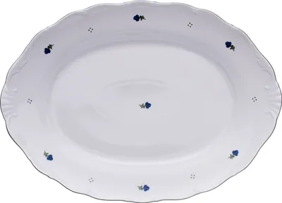 Produktbild von Ovale Schale, Blumen, Verona, 36 cm, Porzellan G. Benedikt