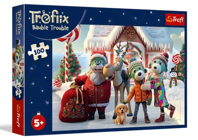 Produktbild von Trefl - Puzzle 100 Der Weihnachtsmann und das Rentier Trefliks