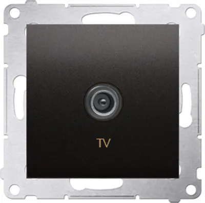 Image de Prise TV individuelle, anthracite Simon54