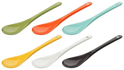 Produktbild von Eierlöffel Porzellan - bunte Porzellanlöffel