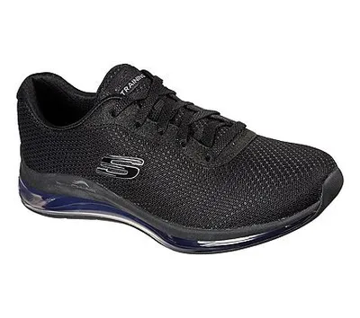 Obrázok produktu pre Skechers Dámske šnurovacie topánky športové gumová podrážka čierna