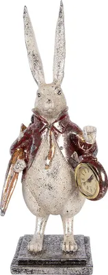 Zdjęcie produktu dla Clayre & Eef Figurka dekoracyjna Królik 15x12x38 cm Beżowy Tworzywo sztuczne