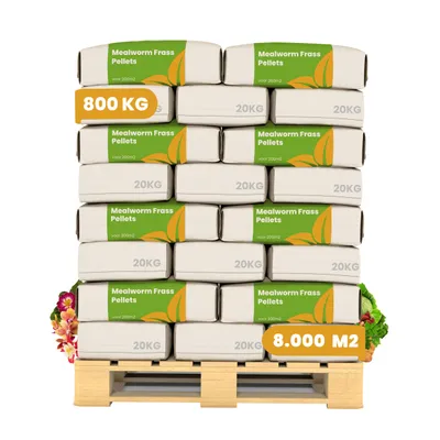 Zdjęcie produktu dla Frass z mącznika – Granulki nawozu owadziego (40x = 800kg – na 8000m2) - Organifer