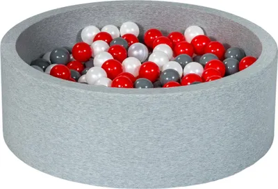 Produktbild von Bällebad Spielplatz + 300 Perlenbälle, rot, grau