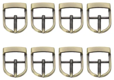 Metall-Rollschließe 8 Stück 0,7 Zoll bronzefarben für Gürtel & Taschen