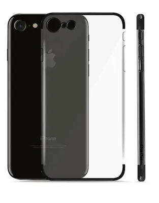 Produktbild von PURO IPC747VERGEBLK, Cover, Apple, 6/6s/7/8, 11,9 cm (4.7 Zoll), Schwarz, Transparent