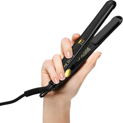 Produktbild von Mini-Haarglätter Mini-Glätteisen für kurzes Haar/Locken, Pony, leicht und tragbar, kleine Glätteisen,weltweite Spannung für Reisen,Aufbewahrungstasche