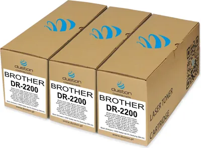 Produktbild von 3x DR2200 Band Schwarz kompatibel mit Brother HL2130 HL2220 HL2230 HL2240 HL2250 MFC7460 MFC7860