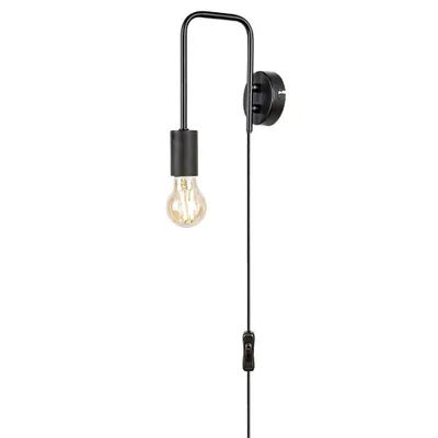 Produktbild von Rabalux 71022 Wandleuchte Manzur, E27, schwarz, Industriell