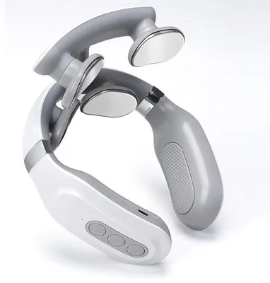 Produktbild von 4D-Smart-Nekmassager mit Heizfunktion, tiefe Gewebeknetmassage für Nacken und Schultern, ideal zum Entspannen, Geschenkidee