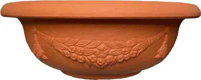 Produktbild von Garden Italia - Festonierte Blumenkübelschale ACF, Durchm. 85 cm, H. 31 cm, aus frostsicherem, stoßfestem und leichtem Harz, Terracotta-Farbe, Made...