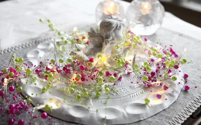 Produktbild von Best Season LED-Lichterkette "Pearl Garland" 20 w/w LED pinkfarbene Perlen, ca.1,1 m, Batterie, Timer, 726-64