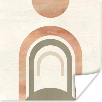 Produktbild von MuchoWow® Poster Design - Rosa - Abstrakt 75x75 cm - Wand Dekoration