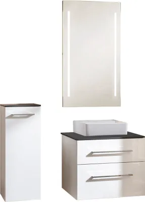 Produktbild von Fackelmann OXFORD Badmöbelset 5-teilig, 60 cm, Weiß, Keramik