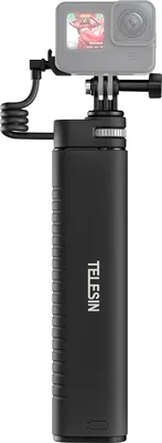 Produktbild von TELESIN TE-CSS-001 Wiederaufladbarer Selfie-Stick QC/PD3.0-Schnelllade-Power-Selfie-Stick 90 cm Teleskop-Selfie-Stange mit 1/4-Zoll-Schraube