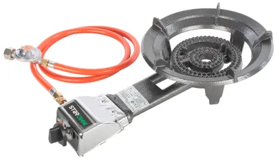 Produktbild von SEVICO Gaskocher Hockerkocher Gaskocher Gasbrenner Campingkocher Schlauch Druckminderer Wok 8,5kW für Camping und Outdoor Ohne Gaskartusche V24+P3