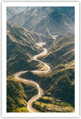 Produktbild von Poster - Poster ohne Rahmen - Berge Weg Wald - 61x91,5 cm - Wand Bild - Wanddeko - Wandbilder - Kunstposter - Wandposter - Bilder - Kunstdruck - Wanddekoration - Wandbild - P2XPA61x91-4700