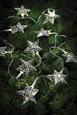 Produktbild von Markslöjd Lichterkette Lillan Sterne innen 2,1 m warmweiß mit Timer