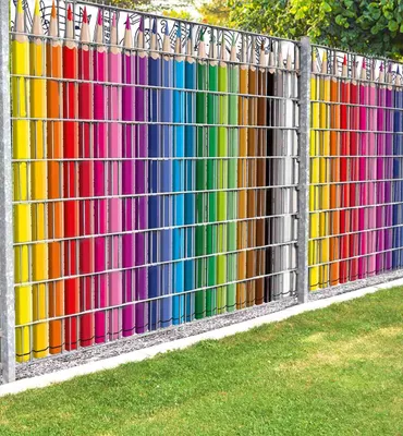 Produktbild von Sichtschutzstreifen Infinity Stifte Sichtschutz Garten Zaun - 250x180cm