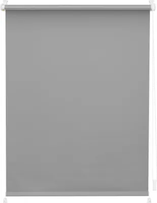 Produktbild von Lichtblick Rollo Klemmfix, ohne Bohren, verspannt, Verdunkelung Grau, 150 cm, 120 cm x 150 cm (B x L)